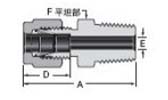 External thread taper pipe connector