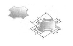 XQJ - LPC - 04 type aluminum alloy level cross wiring slot